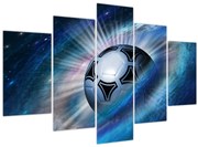 Tablou - Fotbal în spațiu (150x105 cm)