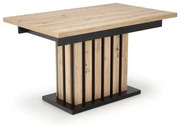 Masă de bucătărie Lamello 160 cm, stejar artisan / negru