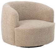 Fotoliu bej cu tapițerie din țesătură bouclé Bocca – Bloomingville