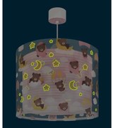 Dalber 41572S - Lustră pentru copii BABY TEDDY 1xE27/15W/230V roz