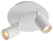 Spot modern de baie alb cu 2 lumini IP44 - Ducha