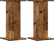 vidaXL Noptiere, 2 buc., lemn vechi, 30x30x60 cm, lemn prelucrat