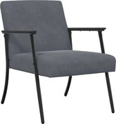 vidaXL fotoliu Gri închis 59 x 75 x 78 cm Catifea