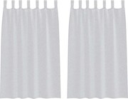 vidaXL Cortină din Voile 2 pcs Gri deschis 175 x 140 cm Poliester