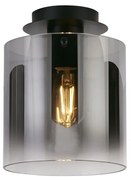 Plafoniera moderna Sweden 1L negru, fumuriu