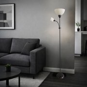 Rabalux 74109 - Lampadar ACTION PRO 1xE27/60W/230V + 1xE14/25W, negru