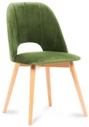 Scaun de dining TINO 86x48 cm verde deschis/stejar deschis