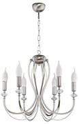 Jupiter 1616 - Lustră pe lanț MELODY 6xE14/40W/230V crom