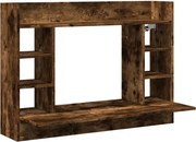 vidaXL Birou montat perete stejar fumuriu 105x48x75cm lemn prelucrat
