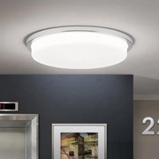 Plafoniera LED moderna LEROX 40cm crom