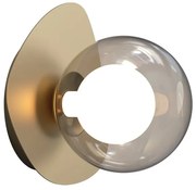Aplica de perete G9, Sticla Gri, Baza Aurie, ZB-2580