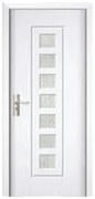 Usa Interior din MDF Novo Doors ND236, Cadru din Lemn Masiv, Geam Sablat, KIT COMPLET, Toc , Manere si balamale incluse (Culoare: Nuc, Dimensiune: 80