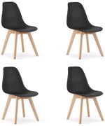Set 4 Scaune Bucatarie/Dining Kepps Negre