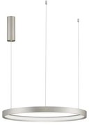 Lustra LED suspendata design modern circular PERRINE D-60cm argintie