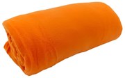 Pătură portocalie din polar/fleece 150x200 cm Plain – JAHU collections