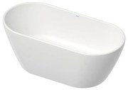 Cada freestanding din compozit Duravit D-Neo DuraSolid 160x75 cm alb