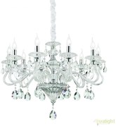 Candelabru elegant cu cristal venetian NEGRESCO SP10 TRASPARENTE 141060