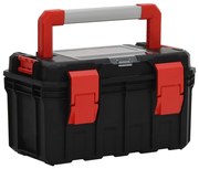 vidaXL Cutie de scule, negru și roșu, 45x28x26,5 cm