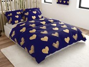 Lenjerie de pat din microfibra GOLBINO albastru inchis Dimensiune lenjerie de pat: 70 x 90 cm | 140 x 200 cm