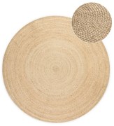 Covor în culoare naturală reversibil rotund din iută ø 100 cm Braided Ivory – Hanse Home