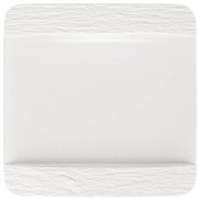 Farfurie pătrată întinsă, colecția Manufacture Rock blanc - Villeroy & Boch