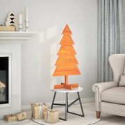 vidaXL Brad de Crăciun decorativ, maro ceruit, 100 cm, lemn pin masiv