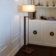 Lampă de podea AYD 1xE27/40W/230V bej/maro