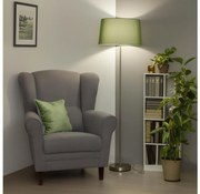 Brilagi - Lampă de podea LED CERIA 1xE27/40W/230V Ø 45 cm verde/crom mat