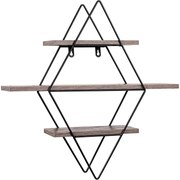 STILISTA Raft de perete, lemn întunecat 48 x 47 x 11 cm