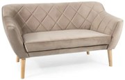 Canapea Karo 2 velvet bej inchis/fag Blu40