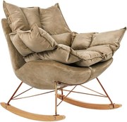 Scaun balansoar SWING VELVET kaki