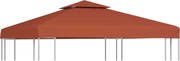 vidaXL Acoperiș de pavilion, 2 niveluri, cărămiziu, 3x3 m, 310 g/m²