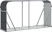 vidaXL Suport de bușteni, antracit, 180x45x100 cm, oțel galvanizat