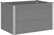 vidaXL Strat înălțat de grădină, gri, 150 x 100 x 91 cm, WPC