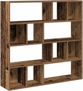 vidaXL Bibliotecă/Separator de cameră, Lemn vechi, 105x24x102 cm