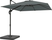 Outsunny Umbrelă de grădină suspendată, 2,4x2,4m, gri | Aosom Romania