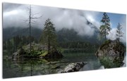 Tablou cu pomi în lac (120x50 cm)