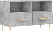vidaXL Comodă TV, gri beton, 80x36x50 cm, lemn compozit
