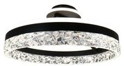 Lustră LED dimabilă aplicată LED/86W/230V 3000-6500K negru + telecomandă