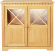 Vitrină în culoare naturală din lemn de pin 95x35 cm Lisa – Støraa