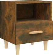 vidaXL Noptieră, stejar fumuriu, 40x35x47 cm