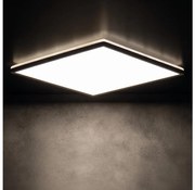 Kanlux 31531 - Plafonieră LED AZPO, 12,3 W, 230 V, 22,5 x 22,5 cm, IP54, neagră