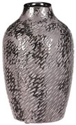 Vase ceramică - formă de vas antic, înălțime 22cm, argintiu