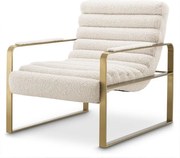 Fotoliu elegant design LUX Olsen, boucle crem 115043 HZ
