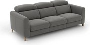 Canapea lemn masiv Boston, 232 × 81 × 102 cm