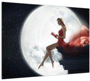 Tablou - Femeia sub clar de lună (70x50 cm)