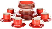 Set de masă Banquet Spiral Red 30 de piese