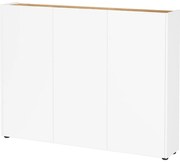 Pantofar alb cu aspect de lemn de stejar 138x105x25 cm Libbiano – Germania