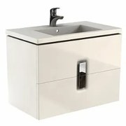 Dulap suspendat pentru lavoar Kolo Twins 2 sertare mdf alb 80 cm