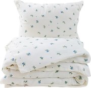 Lenjerie de pat din muselină Matex Afine, 140 x 200 cm, 70 x 90 cm